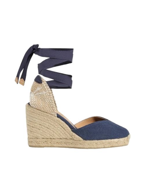 Women's light denim espadrilles Castaner | CHIARA8AZUL OXFORD